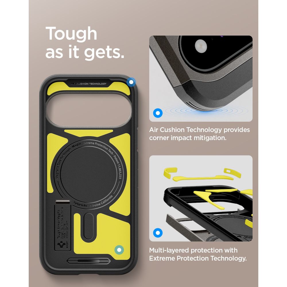 Spigen Tough Armor Mag MagSafe dėklas Google Pixel 11 - Tamsiai pilka -- Google Pixel 11
