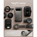 Spigen Tough Armor Mag MagSafe dėklas Google Pixel 11 - Tamsiai pilka -- Google Pixel 11