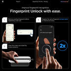 Spigen Glas.tR EZ Fit Pro HD 2-Pack Privatumo grūdintas stiklas Google Pixel 10/11 -- Google Pixel 10 / Google Pixel 11