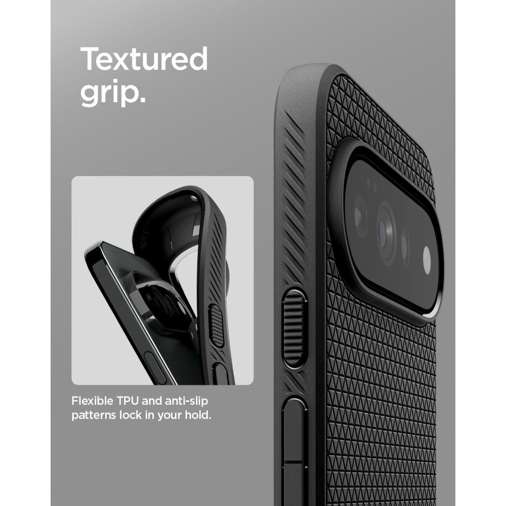 Spigen Liquid Air Google Pixel 11 Pro dėklas - Matinis juodas -- Google Pixel 11 Pro