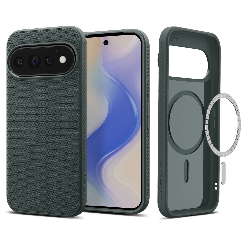Spigen Liquid Air Mag MagSafe dėklas Google Pixel 11 Pro - Tamsi žalia -- Google Pixel 11 Pro