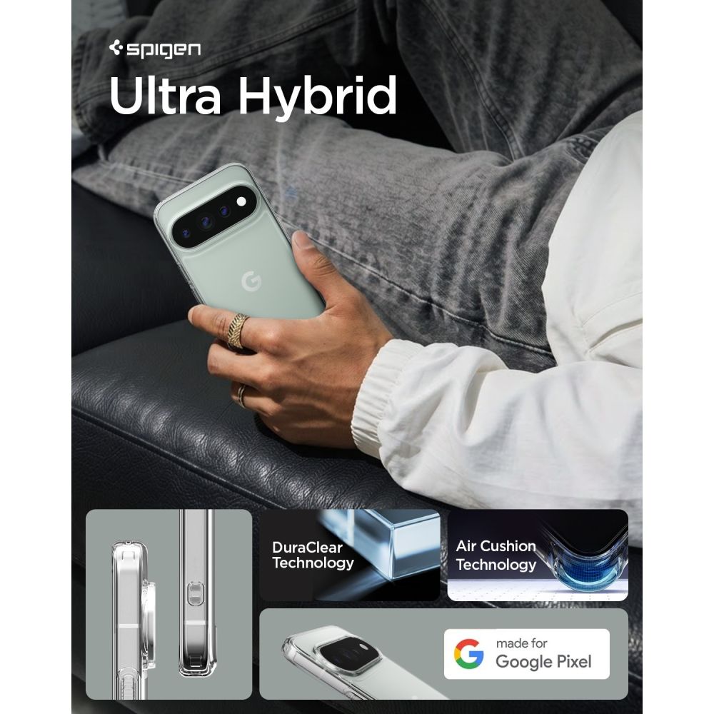 Spigen Ultra Hybrid dėklas Google Pixel 11 Pro - Skaidrus -- Google Pixel 11 Pro