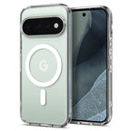 Spigen Ultra Hybrid Mag MagSafe dėklas Google Pixel 11 Pro - Skaidrus ir baltas -- Google Pixel 11 Pro