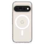 Spigen Ultra Hybrid Mag MagSafe dėklas Google Pixel 11 Pro - Skaidrus ir baltas -- Google Pixel 11 Pro