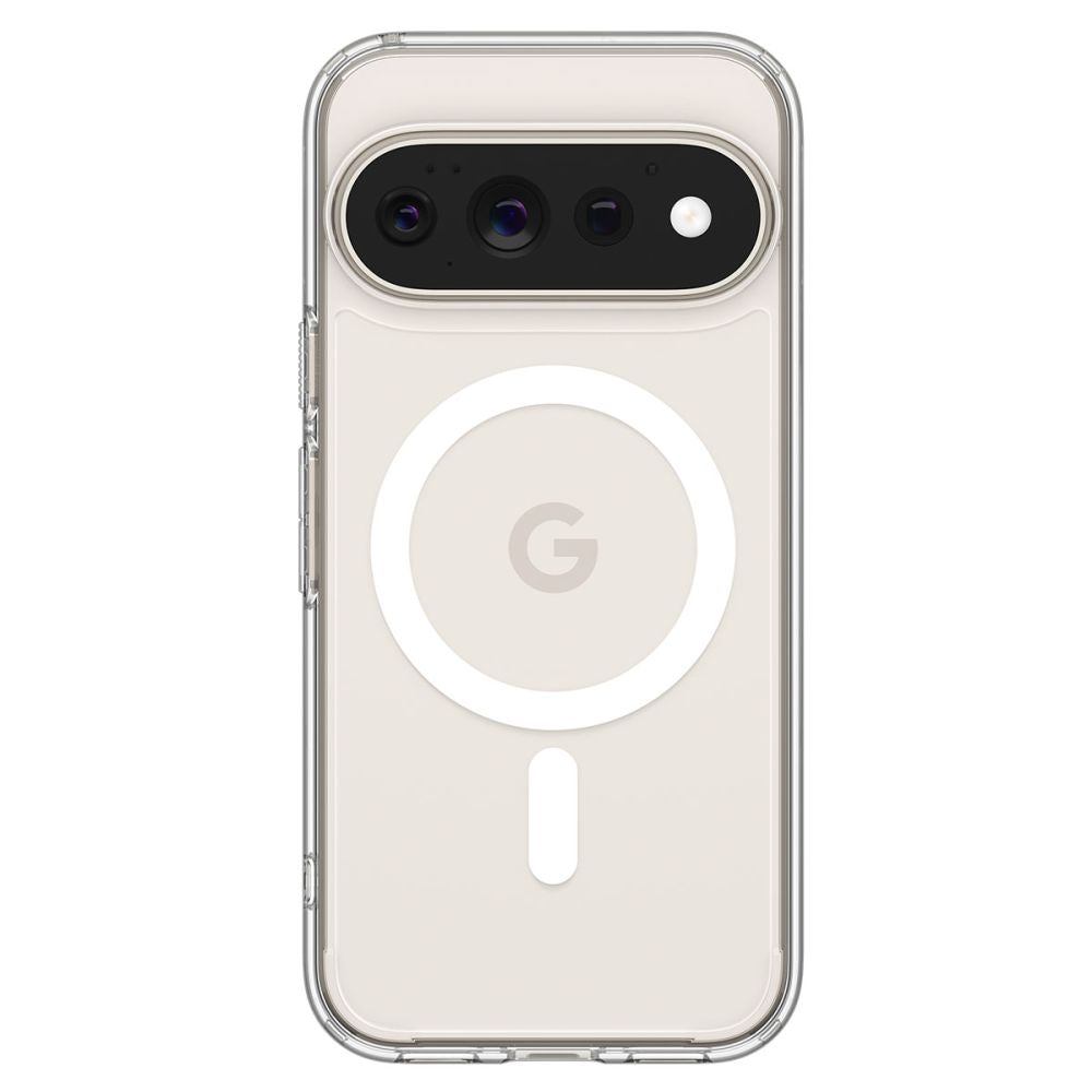 Spigen Ultra Hybrid Mag MagSafe dėklas Google Pixel 11 Pro - Skaidrus ir baltas -- Google Pixel 11 Pro