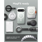Spigen Ultra Hybrid Mag MagSafe dėklas Google Pixel 11 Pro - Skaidrus ir baltas -- Google Pixel 11 Pro