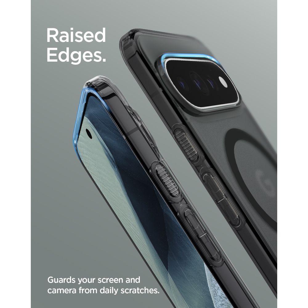 Spigen Ultra Hybrid Mag MagSafe dėklas Google Pixel 11 Pro - Matinis juodas ir pilkas -- Google Pixel 11 Pro