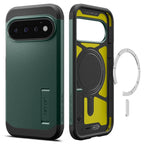 Spigen Tough Armor Mag MagSafe dėklas Google Pixel 11 Pro - tamsiai žalia -- Google Pixel 11 Pro