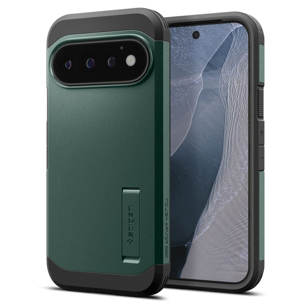 Spigen Tough Armor Mag MagSafe dėklas Google Pixel 11 Pro - tamsiai žalia -- Google Pixel 11 Pro