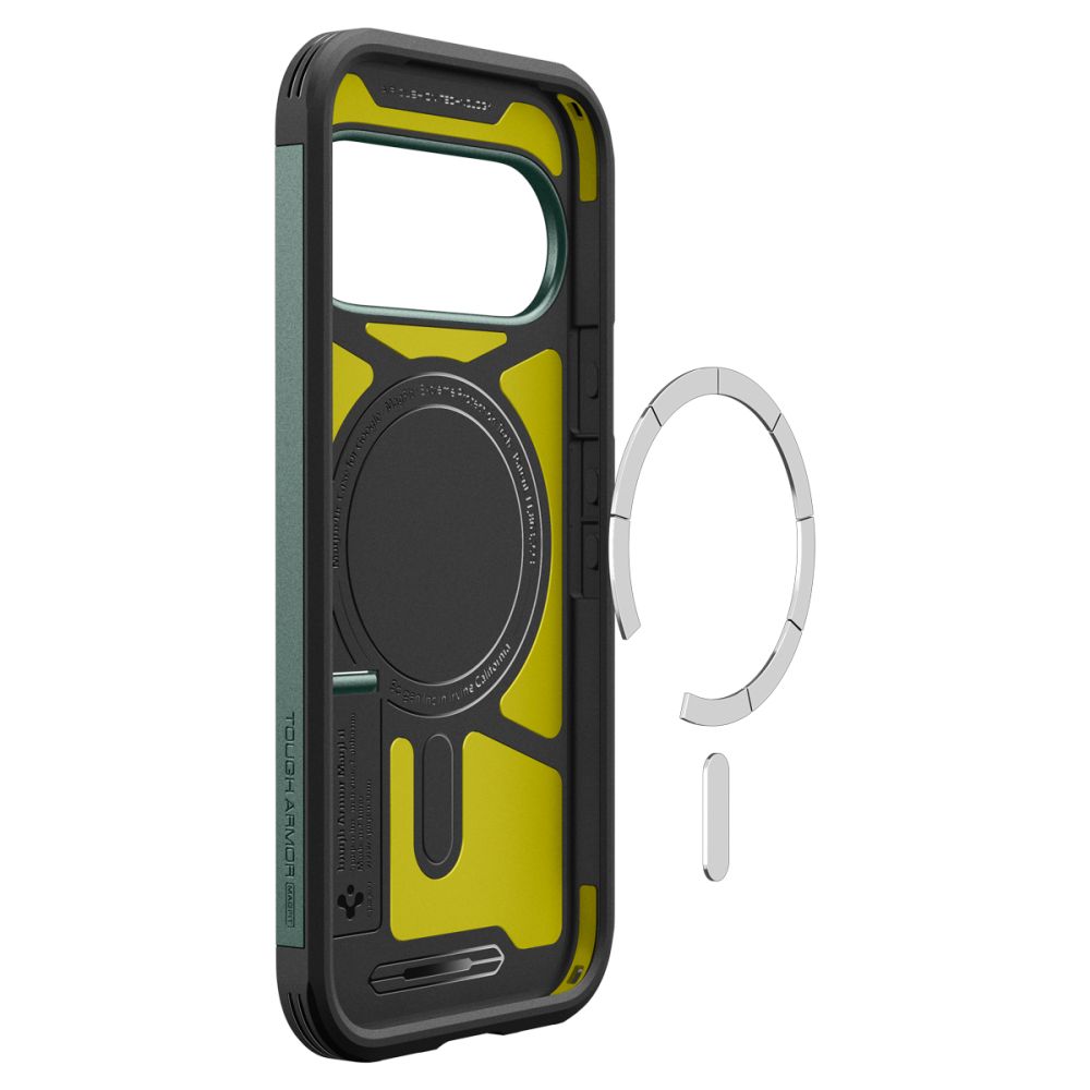 Spigen Tough Armor Mag MagSafe dėklas Google Pixel 11 Pro - tamsiai žalia -- Google Pixel 11 Pro