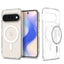 Spigen Ultra Hybrid Mag MagSafe dėklas skirtas Google Pixel 11 Pro XL - Skaidrus ir baltas -- Google Pixel 11 Pro XL