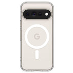 Spigen Ultra Hybrid Mag MagSafe dėklas skirtas Google Pixel 11 Pro XL - Skaidrus ir baltas -- Google Pixel 11 Pro XL