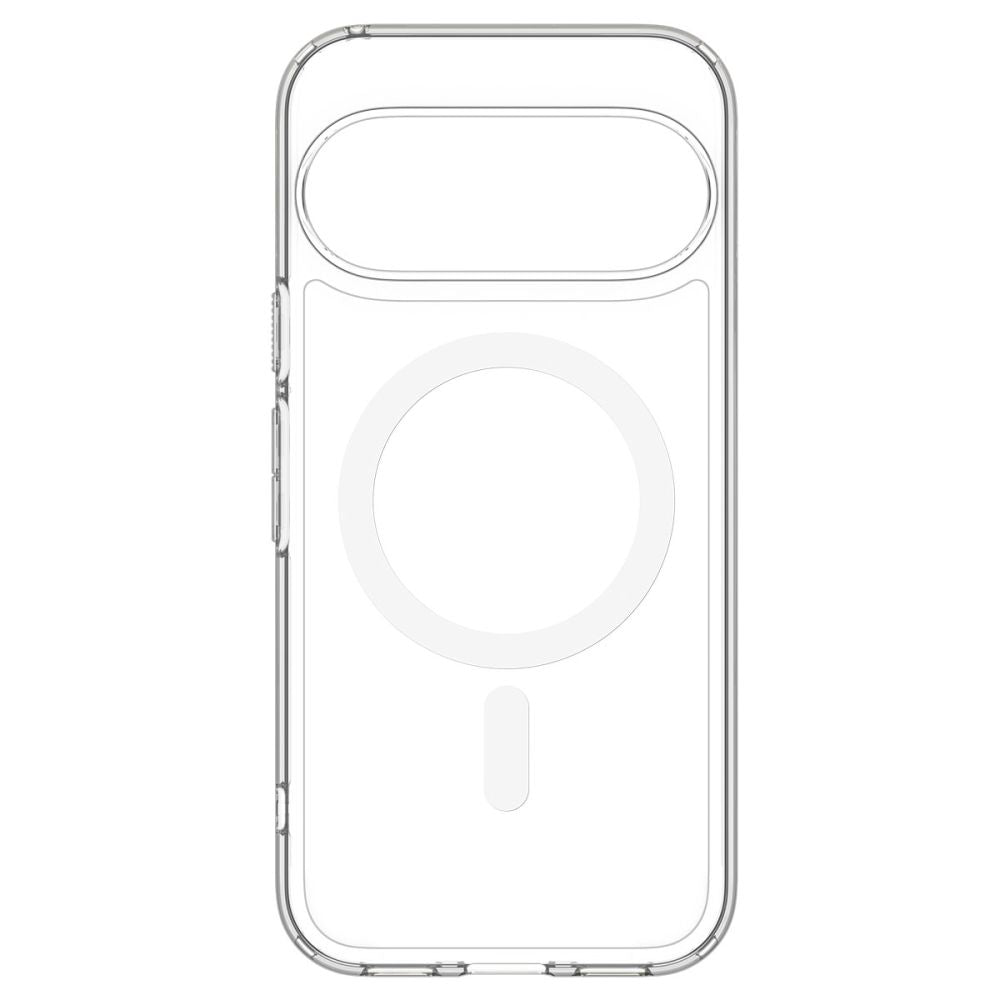 Spigen Ultra Hybrid Mag MagSafe dėklas skirtas Google Pixel 11 Pro XL - Skaidrus ir baltas -- Google Pixel 11 Pro XL