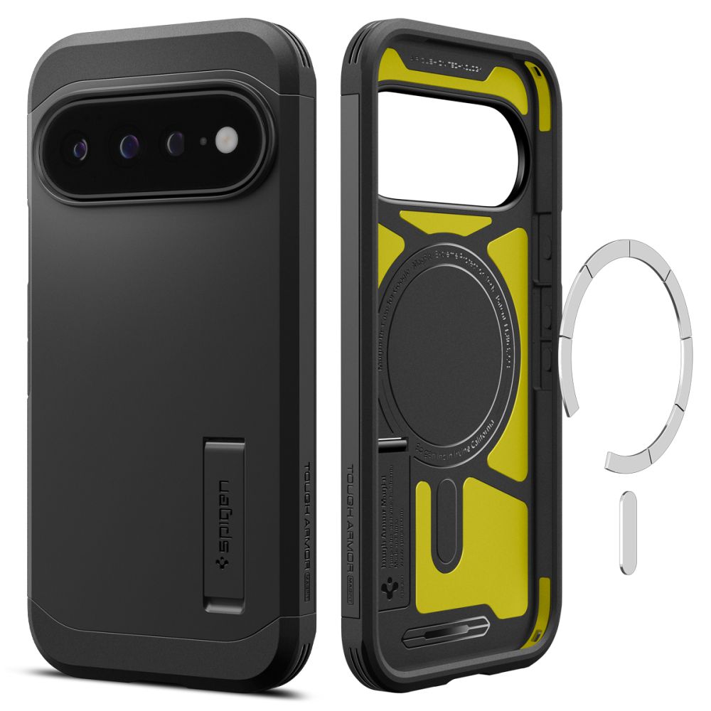 Spigen Tough Armor Mag MagSafe dėklas skirtas Google Pixel 11 Pro XL - juodas -- Google Pixel 11 Pro XL