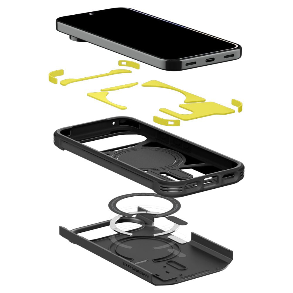 Spigen Tough Armor Mag MagSafe dėklas skirtas Google Pixel 11 Pro XL - juodas -- Google Pixel 11 Pro XL