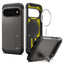 Spigen Tough Armor Mag MagSafe dėklas skirtas Google Pixel 11 Pro XL - Tamsus pilkas -- Google Pixel 11 Pro XL