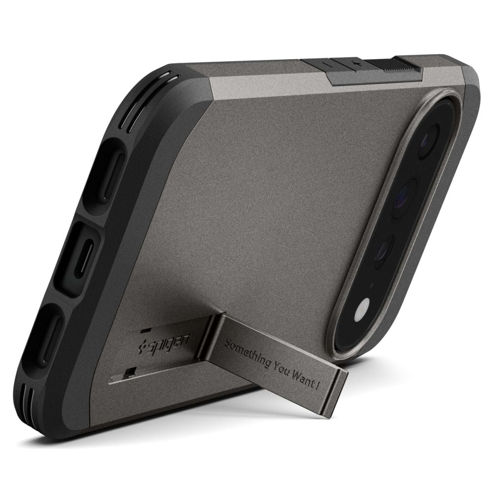 Spigen Tough Armor Mag MagSafe dėklas skirtas Google Pixel 11 Pro XL - Tamsus pilkas -- Google Pixel 11 Pro XL