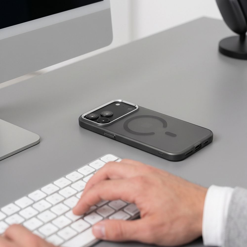 Tech-Protect MagZero MagSafe dėklas iPhone 17 Pro / 18 Pro - Matinis juodas -- iPhone 17 Pro / iPhone 18 Pro
