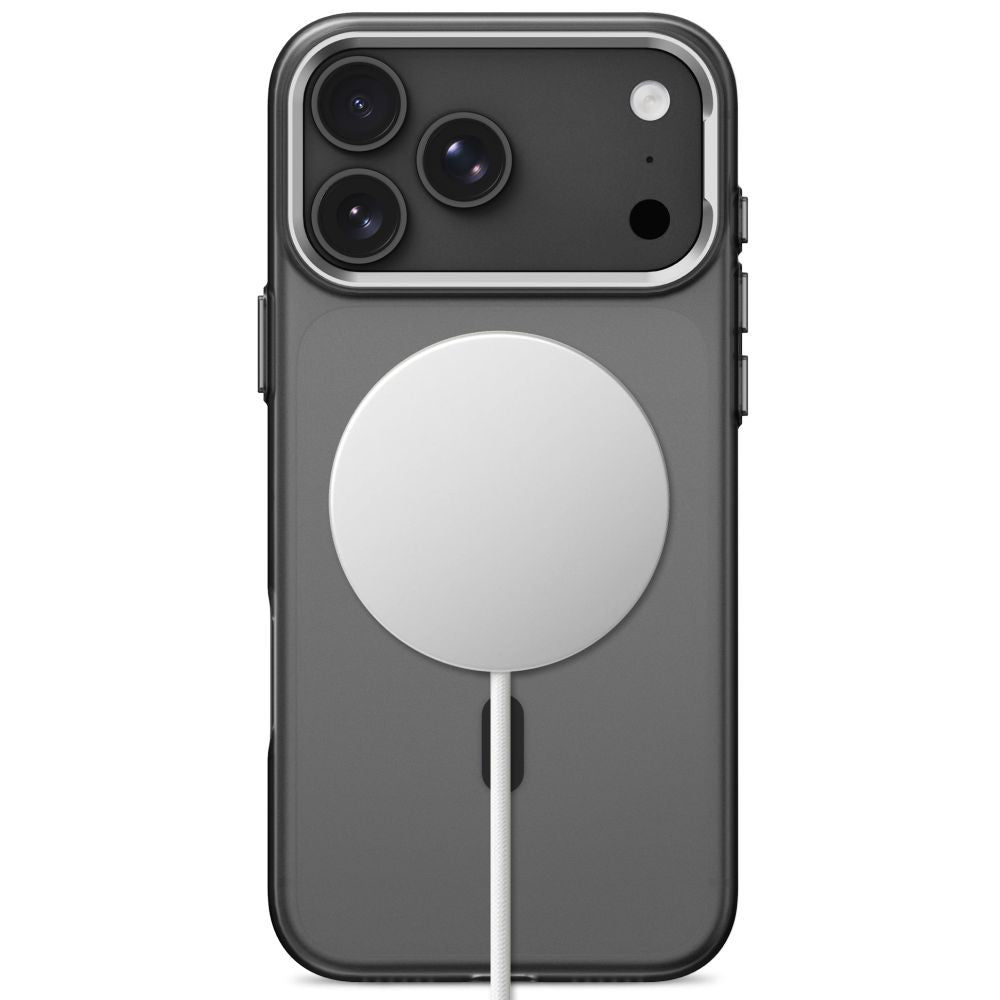 Tech-Protect MagZero MagSafe dėklas iPhone 17 Pro Max / 18 Pro Max - Skaidri matinė juoda -- iPhone 17 Pro Max / iPhone...