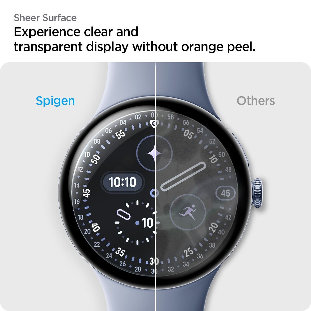 Spigen Elite Shield EZ Fit 2-Pack hidrogel plėvelė skirta Google Pixel Watch 45 mm -- Google Pixel Watch