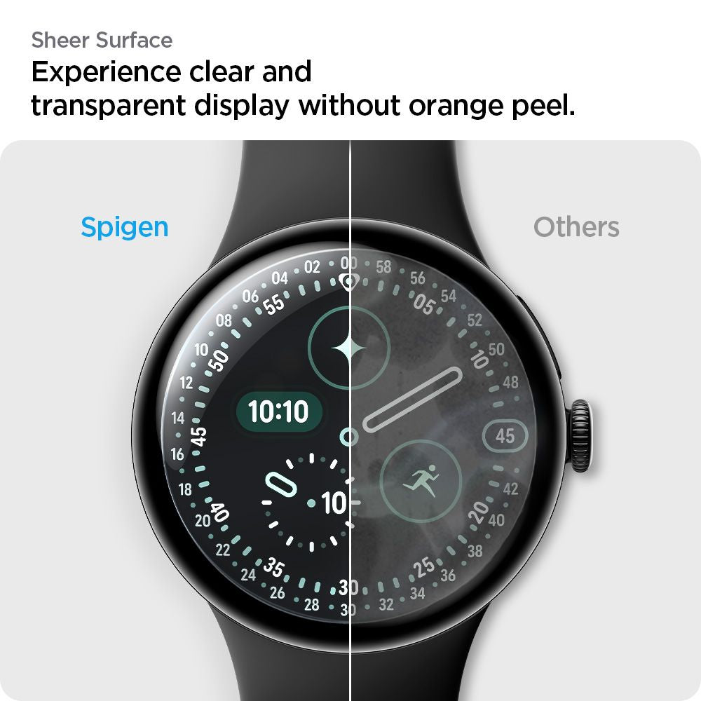 Spigen Elite Shield EZ Fit 2-Pack hidrogel plėvelė skirta Google Pixel Watch 41 mm -- Google Pixel Watch