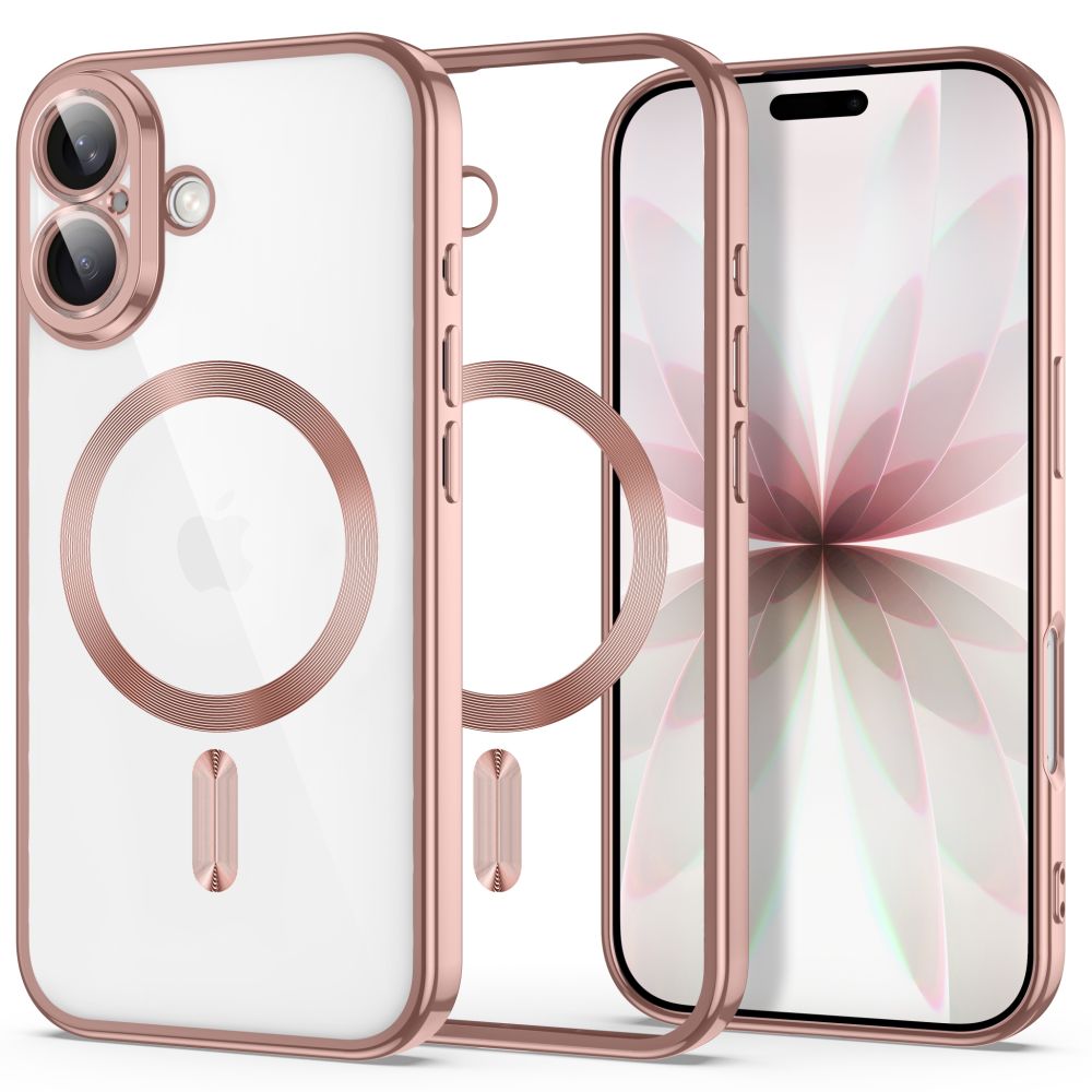 Tech-Protect MagFlex dėklas iPhone 17 - Skaidri rožinė -- iPhone 17