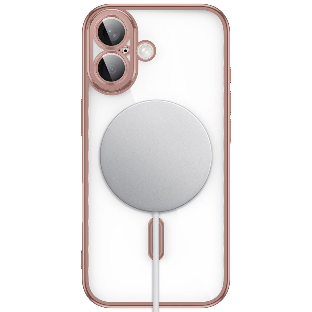 Tech-Protect MagFlex dėklas iPhone 17 - Skaidri rožinė -- iPhone 17