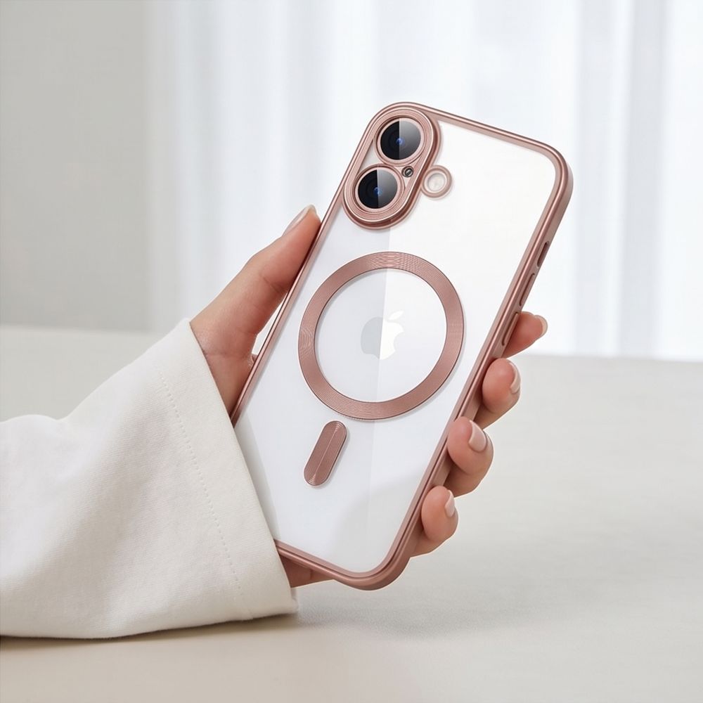 Tech-Protect MagFlex dėklas iPhone 17 - Skaidri rožinė -- iPhone 17