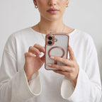 Tech-Protect MagFlex dėklas iPhone 17 - Skaidri rožinė -- iPhone 17