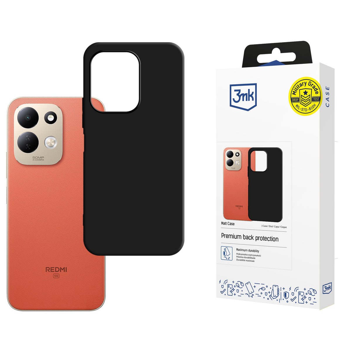 Apsauginis dėklas 3mk Matt Case™ telefonui Xiaomi Redmi 17 4G / 5G -- Xiaomi Redmi 17 4G / Xiaomi Redmi 17 5G