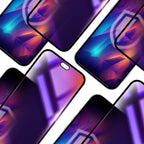 Grūdintas apsauginis stiklas su privatumo filtru 3mk Rainbow Privacy™ telefonui iPhone 18 Pro -- iPhone 18 Pro