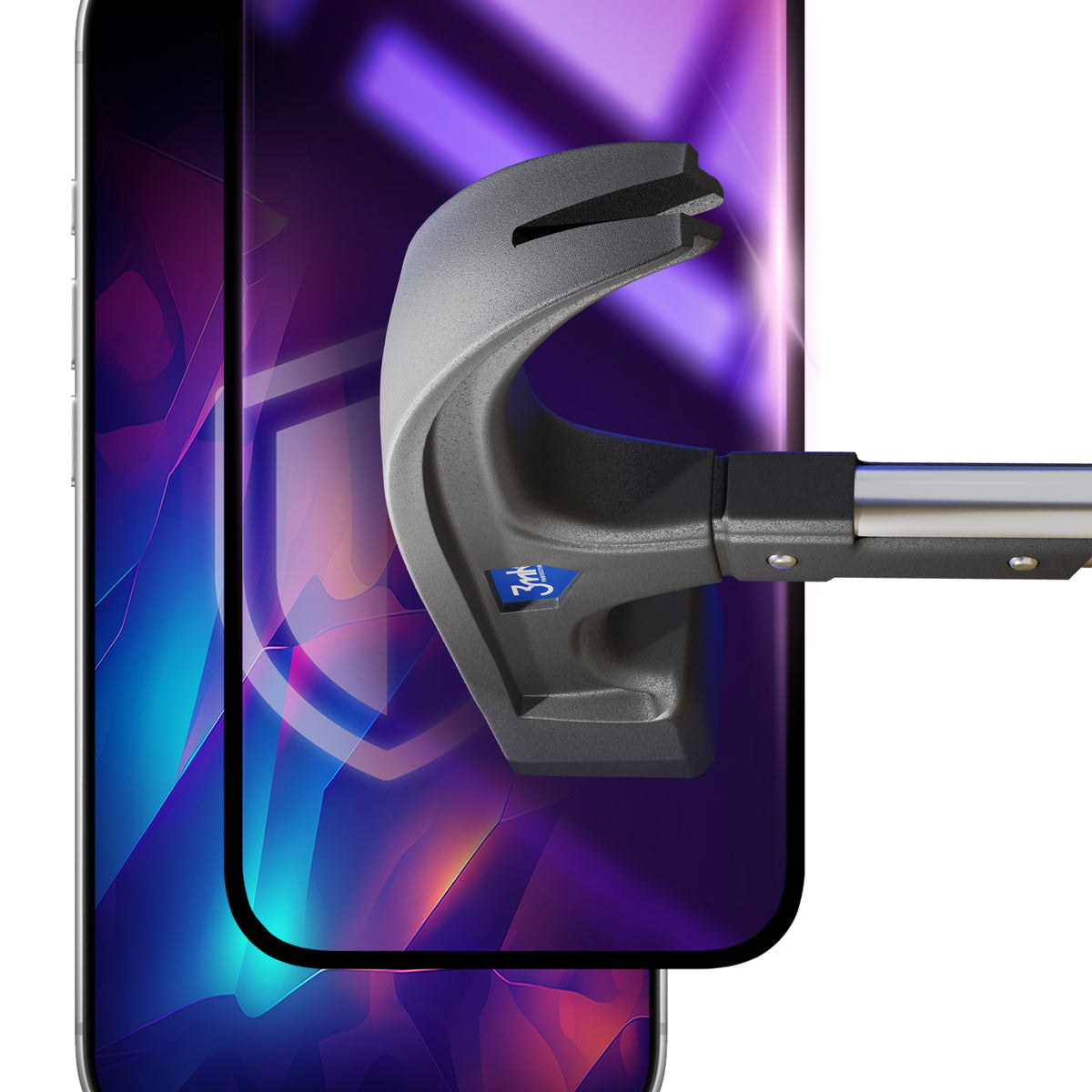Grūdintas apsauginis stiklas su privatumo filtru 3mk Rainbow Privacy™ telefonui iPhone 18 Pro -- iPhone 18 Pro