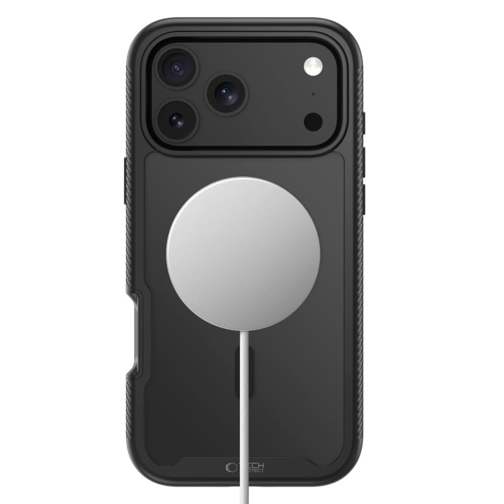 Tech-Protect Defense MagSafe dėklas iPhone 17 Pro / 18 Pro - matinis juodas -- iPhone 17 Pro / iPhone 18 Pro
