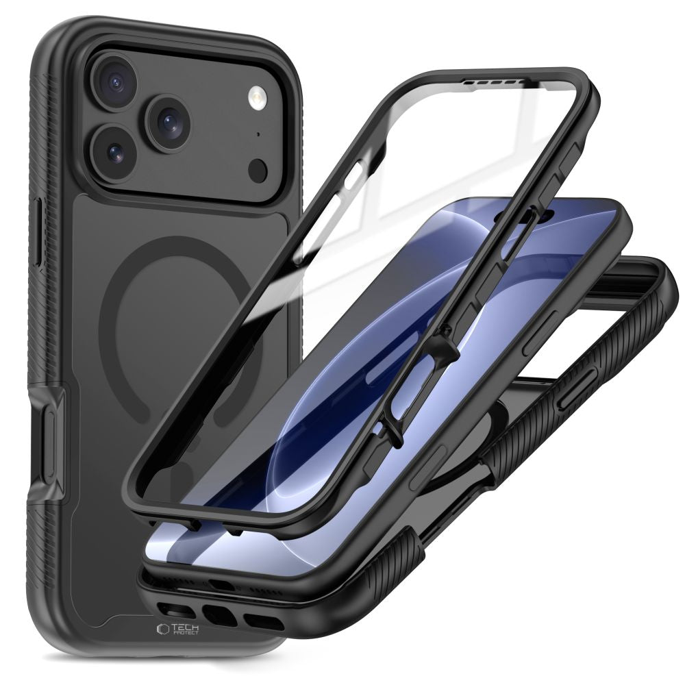 Tech-Protect Defense MagSafe dėklas iPhone 17 Pro Max / 18 Pro Max - matinis juodas -- iPhone 17 Pro Max / iPhone 18 Pro Max
