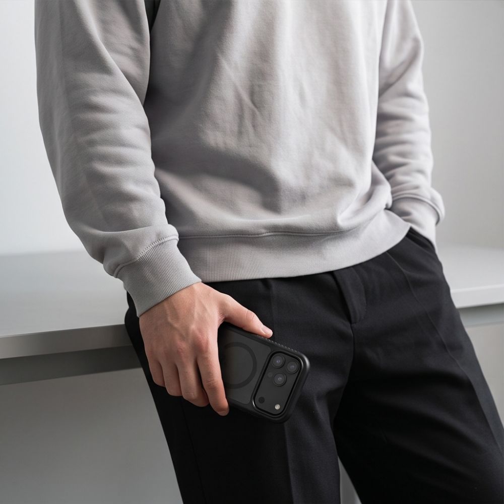 Tech-Protect Defense MagSafe dėklas iPhone 17 Pro Max / 18 Pro Max - matinis juodas -- iPhone 17 Pro Max / iPhone 18 Pro Max