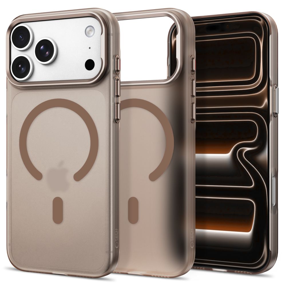 Tech-Protect MagZero MagSafe dėklas iPhone 17 Pro / 18 Pro - rudas matinis -- iPhone 17 Pro / iPhone 18 Pro