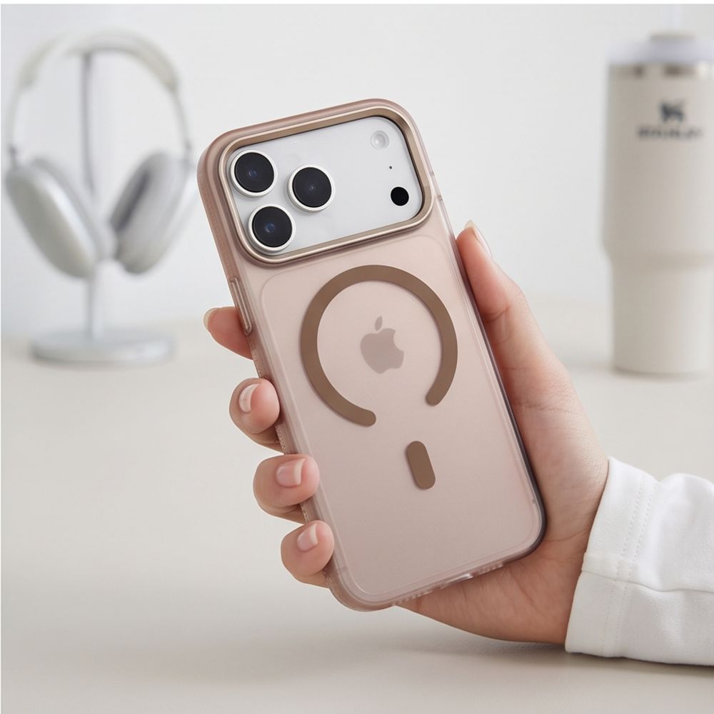 Tech-Protect MagZero MagSafe dėklas iPhone 17 Pro / 18 Pro - rudas matinis -- iPhone 17 Pro / iPhone 18 Pro