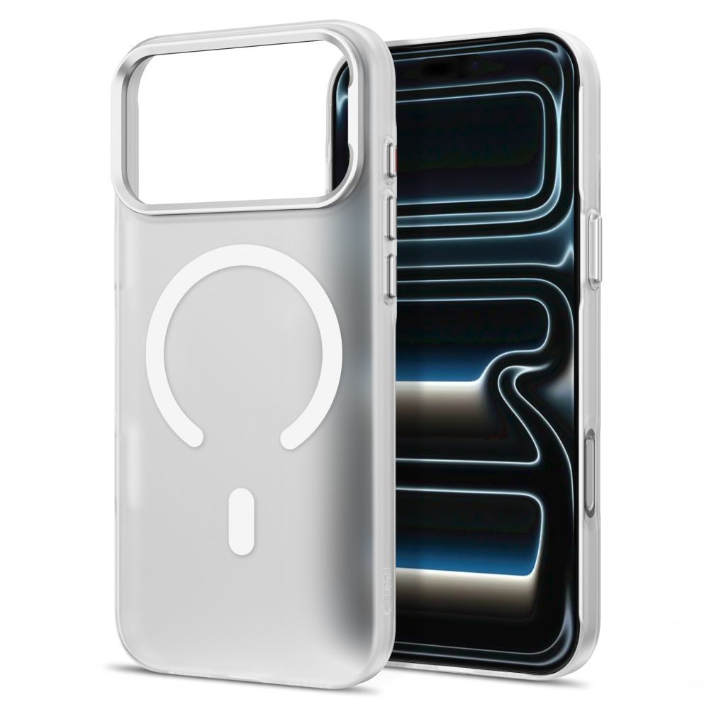 Tech-Protect MagZero MagSafe dėklas Apple iPhone 17 Pro Max / 18 Pro Max - Matinė balta -- iPhone 17 Pro Max / iPhone 18...