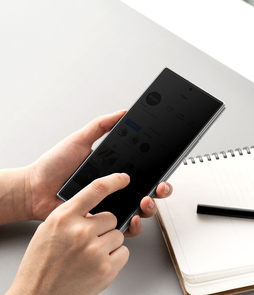Ringke Easy Slide Privacy 360 2 pakuočių grūdintas stiklas skirtas Samsung Galaxy Z Fold 8 Ultra -- Samsung Galaxy Z Fold...