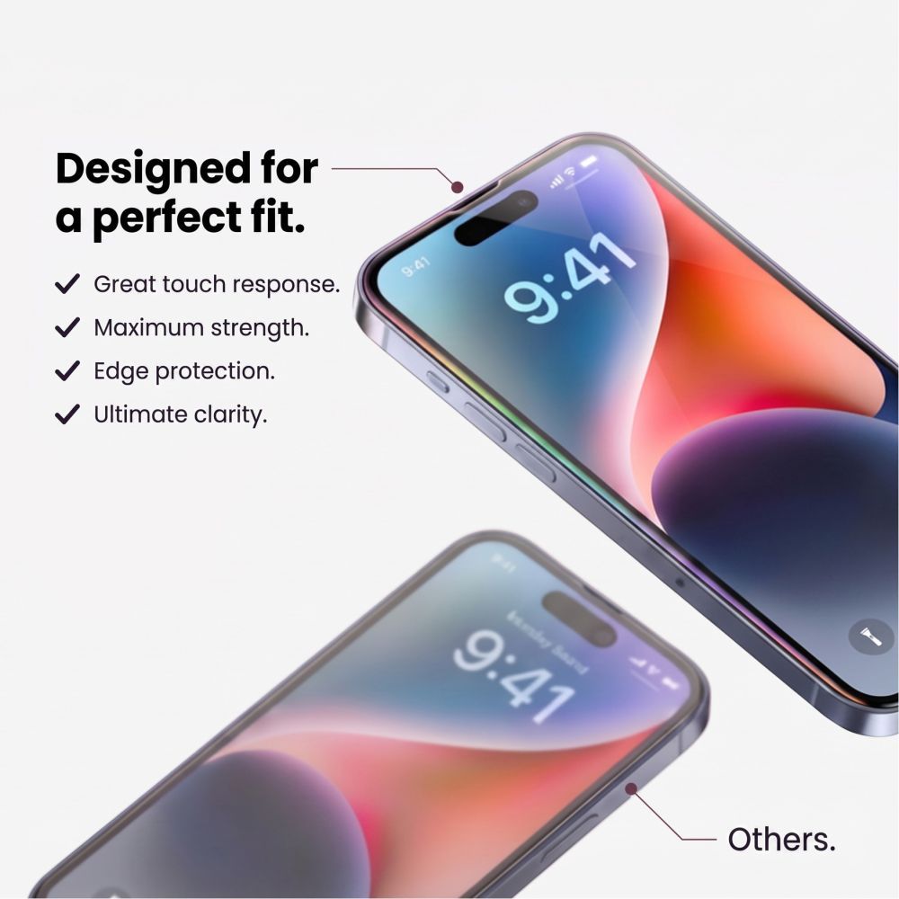 Tech-Protect Glass Fit+ 2 pakuočių grūdintas stiklas skirtas Xiaomi Redmi 17 4G / 5G - juoda spalva -- Xiaomi Redmi 17