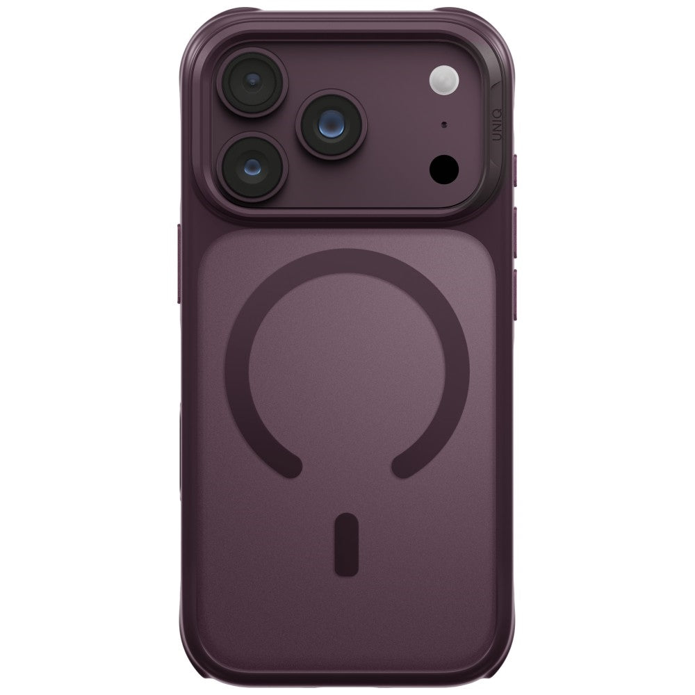 Uniq Veren Magclick dėžutė iPhone 18 Pro / 17 Pro - bordo spalva -- iPhone 18 Pro / 17 Pro