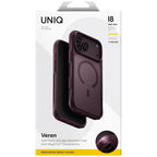 Uniq Veren Magclick dėžutė iPhone 18 Pro Max / 17 Pro Max - bordo spalva -- iPhone 18 Pro Max / 17 Pro Max