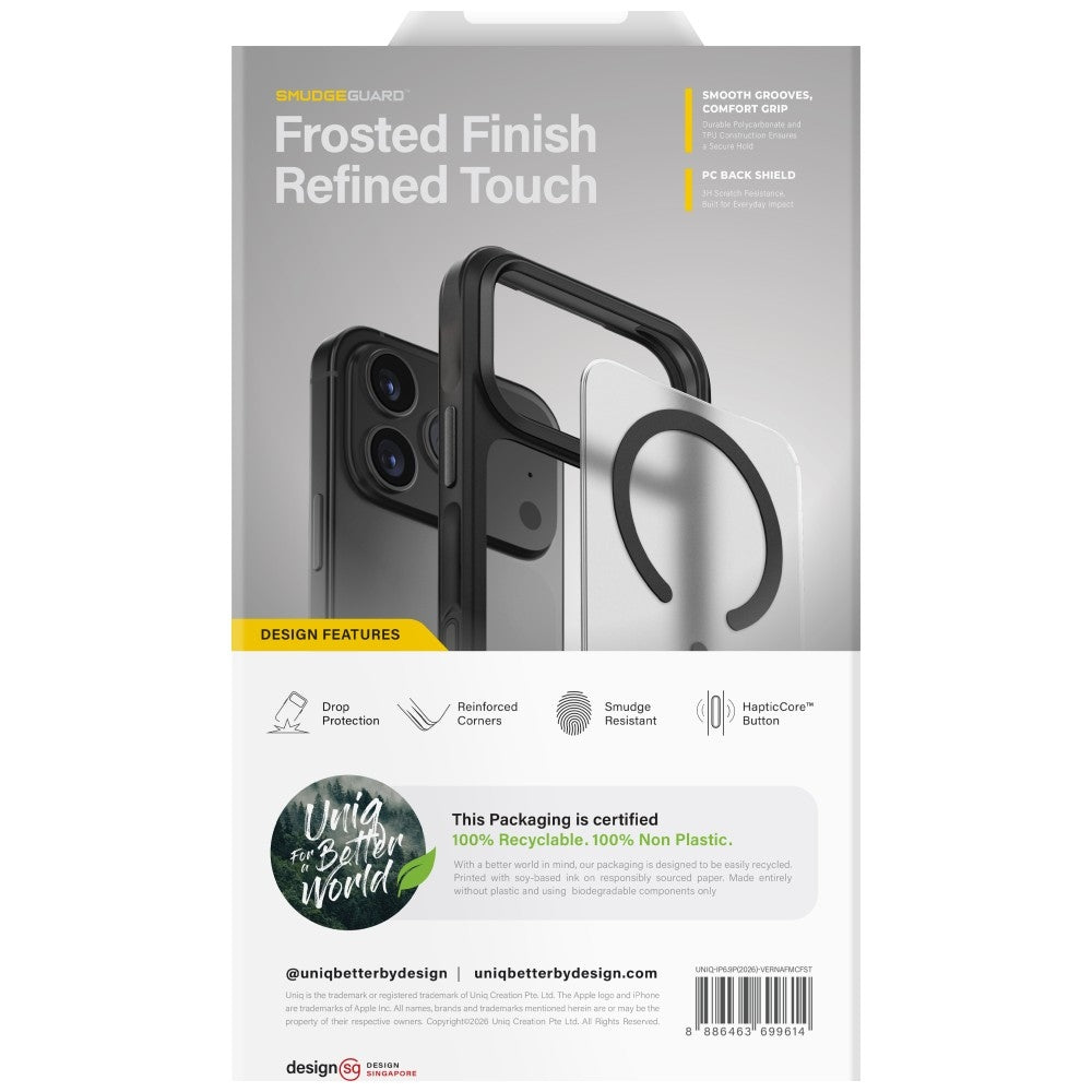 Uniq Veren Magclick dėžutė iPhone 18 Pro Max / 17 Pro Max - balta -- iPhone 18 Pro Max / 17 Pro Max