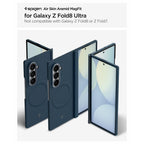 Spigen AirSkin Aramid MagFit MagSafe dėklas Samsung Galaxy Z Fold 8 Ultra - Jūros mėlyna -- Samsung Galaxy Z Fold 8 Ultra