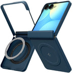 Spigen AirSkin Aramid MagFit MagSafe dėklas Samsung Galaxy Z Flip 8 - Jūros mėlyna -- Samsung Galaxy Z Flip 8