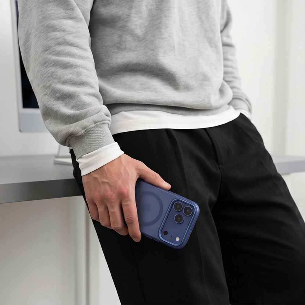 Tech-Protect MagZero MagSafe dėklas Apple iPhone 17 Pro / 18 Pro - matinė jūros mėlyna -- iPhone 17 Pro / iPhone 18 Pro