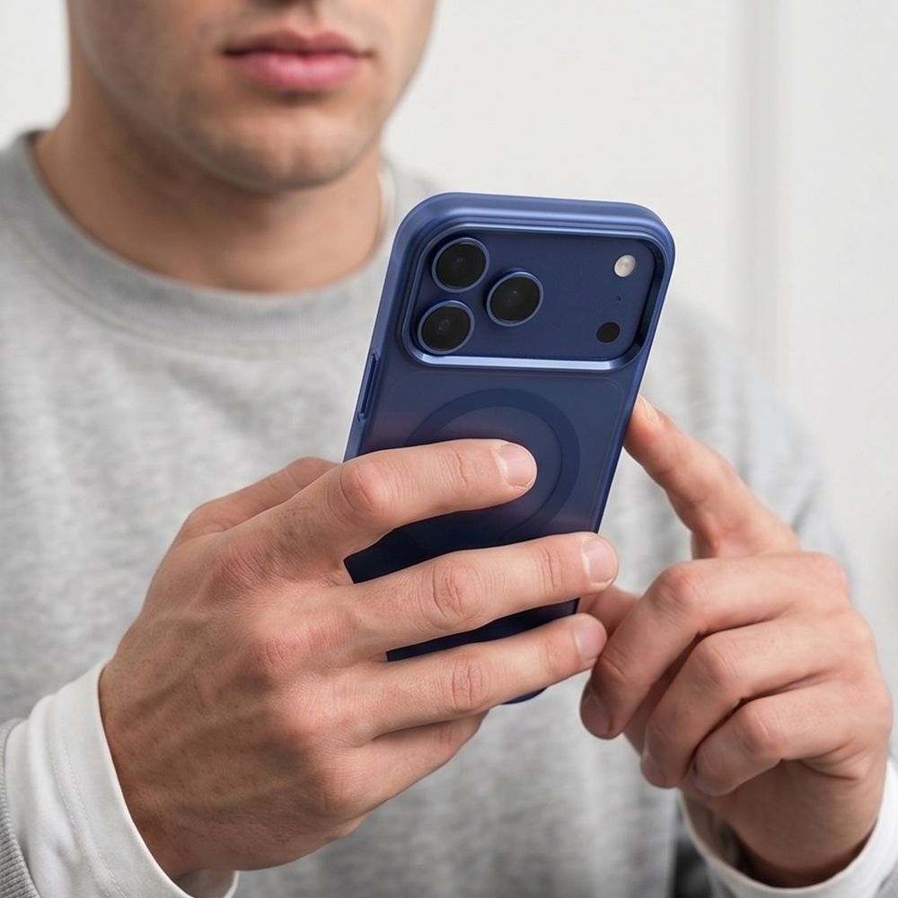Tech-Protect MagZero MagSafe dėklas Apple iPhone 17 Pro / 18 Pro - matinė jūros mėlyna -- iPhone 17 Pro / iPhone 18 Pro