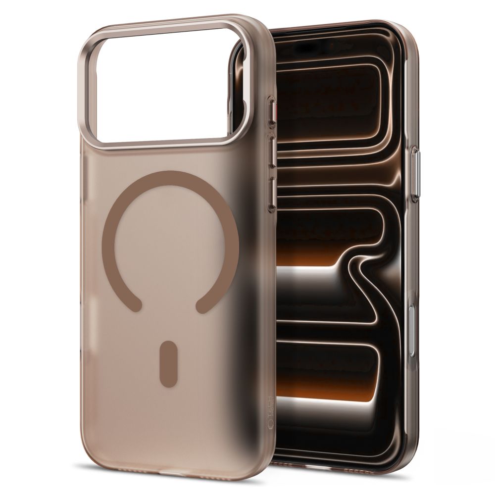 Tech-Protect MagZero MagSafe dėklas skirtas iPhone 17 Pro Max / 18 Pro Max - matinis rudas -- iPhone 17 Pro Max / iPhone...