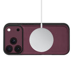 Tech-Protect Wallet MagSafe dėklas skirtas iPhone 17 Pro / 18 Pro - buržundiškai raudona -- iPhone 17 Pro / iPhone 18 Pro