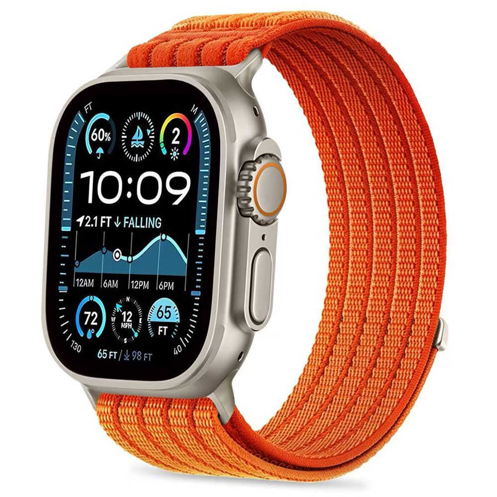 Tech-Protect Nylon Sport dirželis Apple Watch 44 / 45 / 46 / 49 mm - Oranžinis -- Apple Watch 44mm / Apple Watch 45mm /...